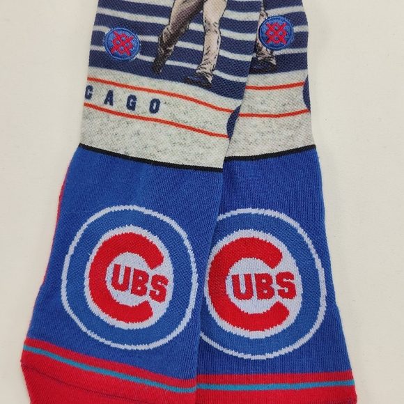 NWT Stance x MLB St Louis Cardinals JAVIER BAEZ BIG HEAD Crew Socks size M 6-8.5 - Picture 5 of 12